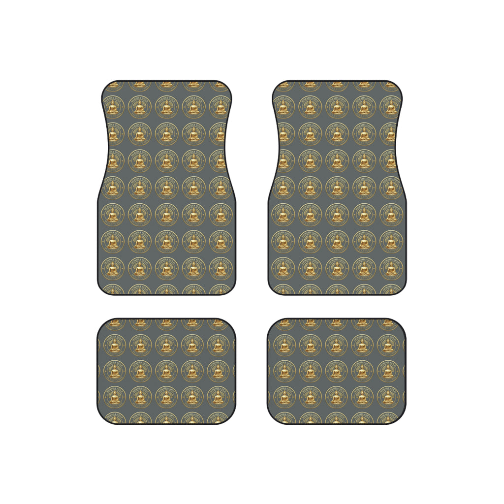 Car Mats — Vintage Compass Pattern Floor Mat Set (4-Piece)