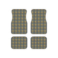 Car Mats — Vintage Compass Pattern Floor Mat Set (4-Piece)