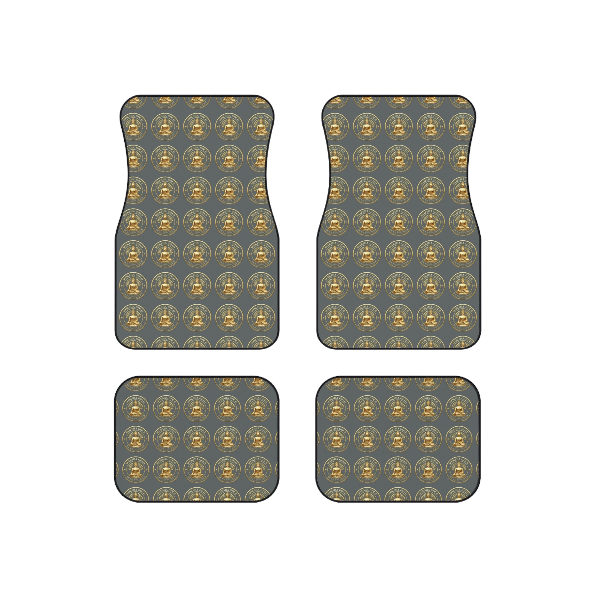 Car Mats — Vintage Compass Pattern Floor Mat Set (4-Piece)