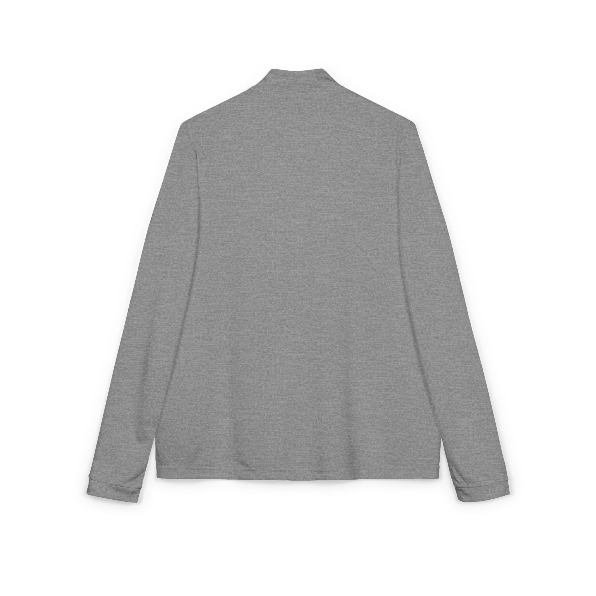 Embroidered adidas Quarter-Zip Pullover — White Performance Jacket with Crest
