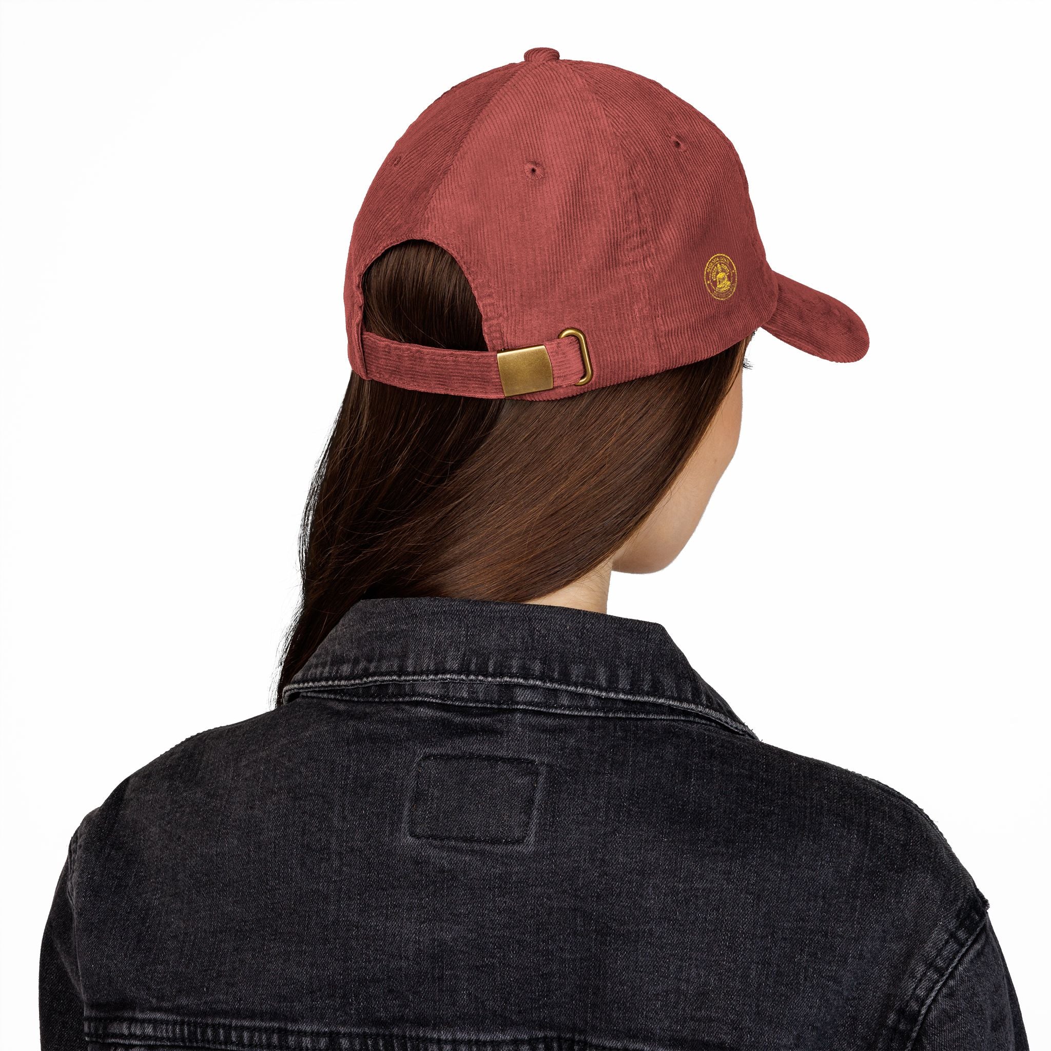 Corduroy Baseball Cap — Vintage Embroidered Seal Logo