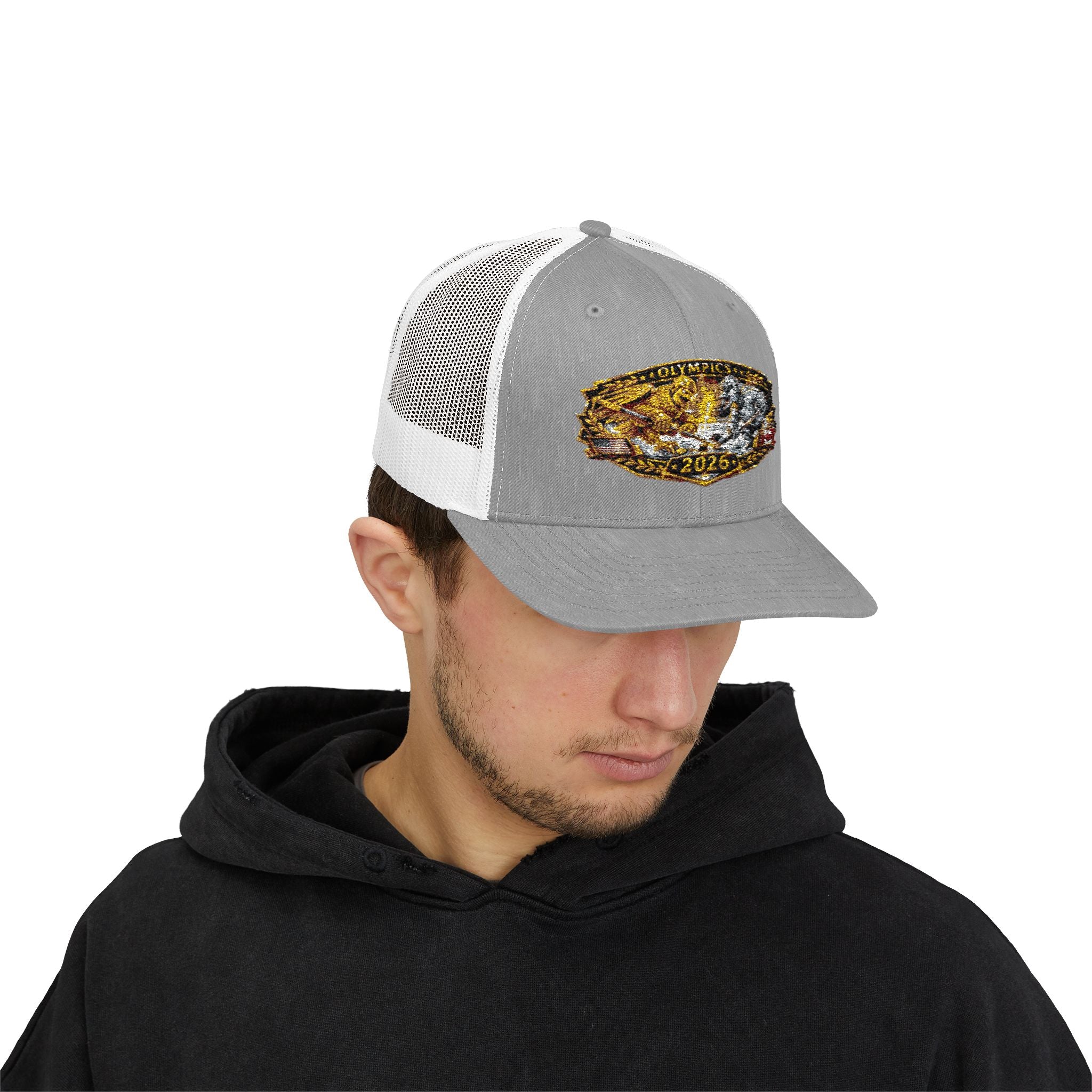 2026 Gold Rush Bear Patch Snapback Trucker Hat