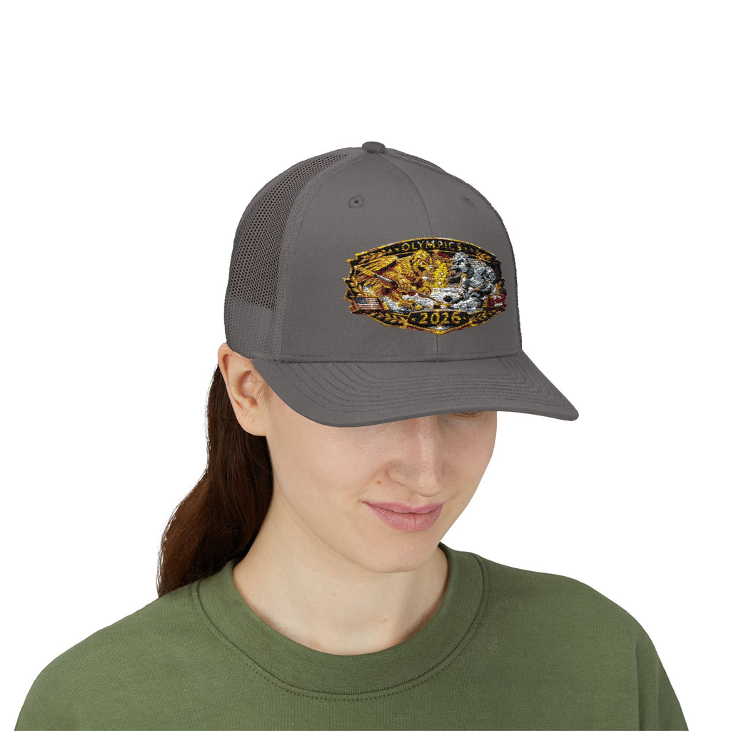 2026 Gold Rush Bear Patch Snapback Trucker Hat