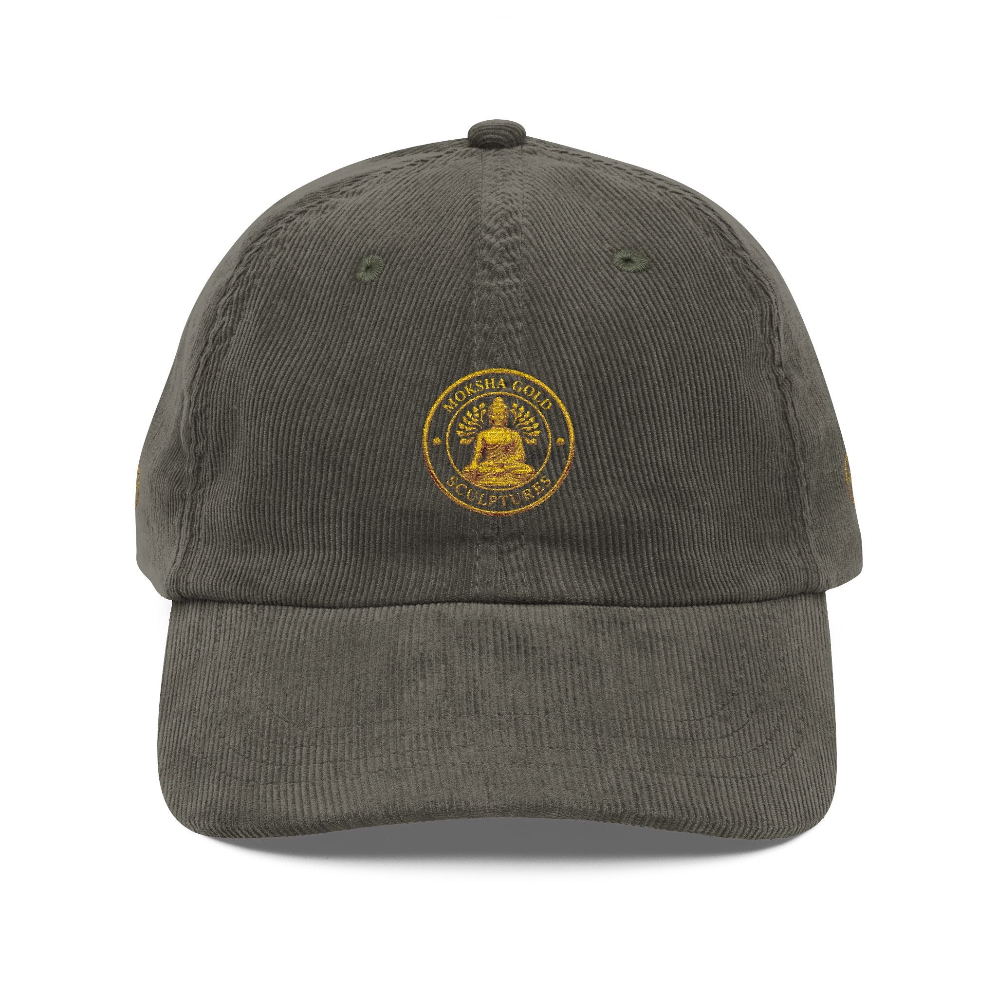 Corduroy Baseball Cap — Vintage Embroidered Seal Logo