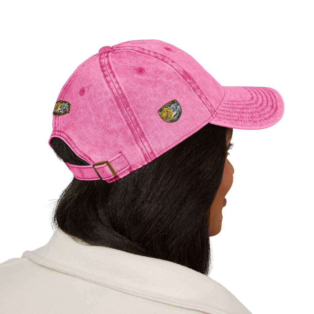 Vintage Embroidered Baseball Cap — Gold Nugget Patch