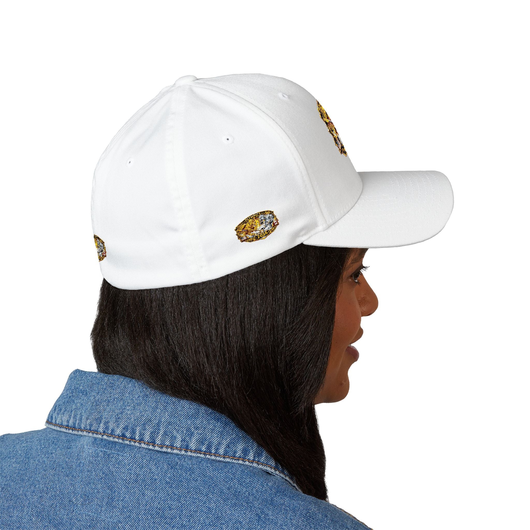Embroidered Gold & Silver Belt-Style Patch Cap — 2023 Championship Design