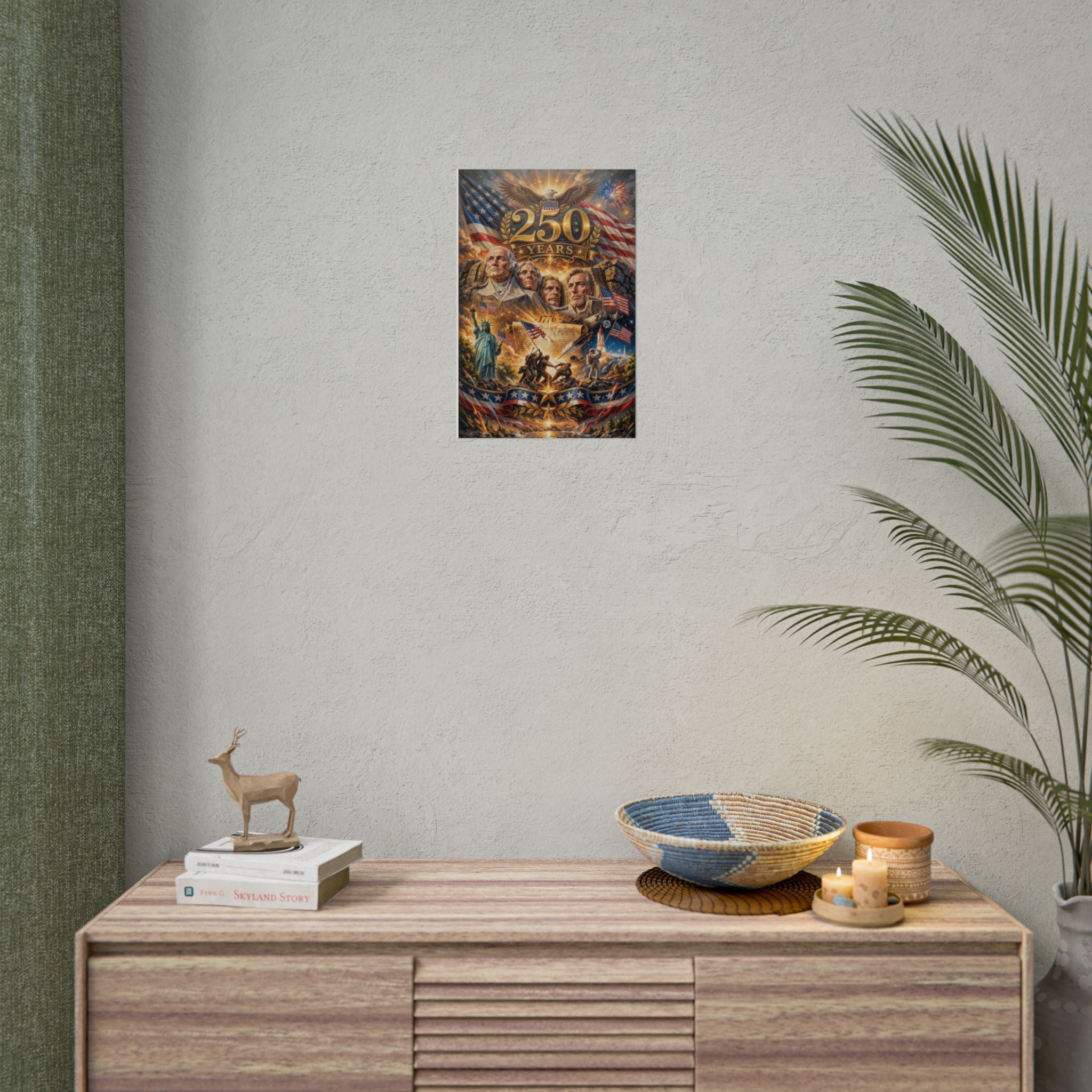 Patriotic 250 Years Declaration of Independence Poster