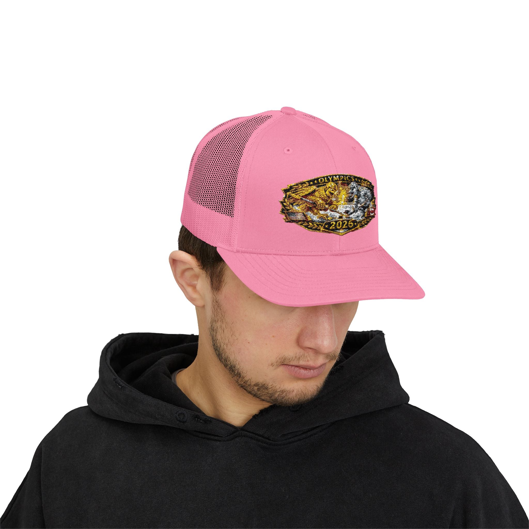 2026 Gold Rush Bear Patch Snapback Trucker Hat