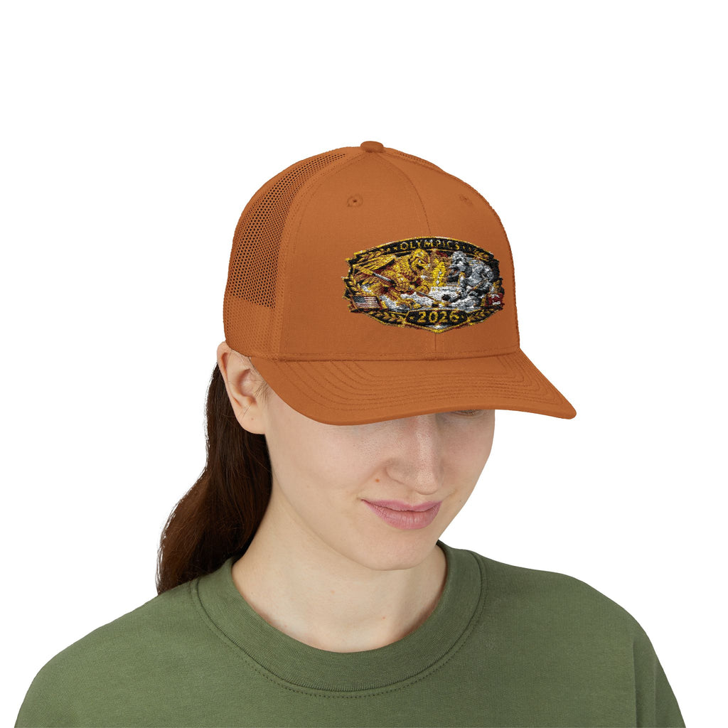 2026 Gold Rush Bear Patch Snapback Trucker Hat