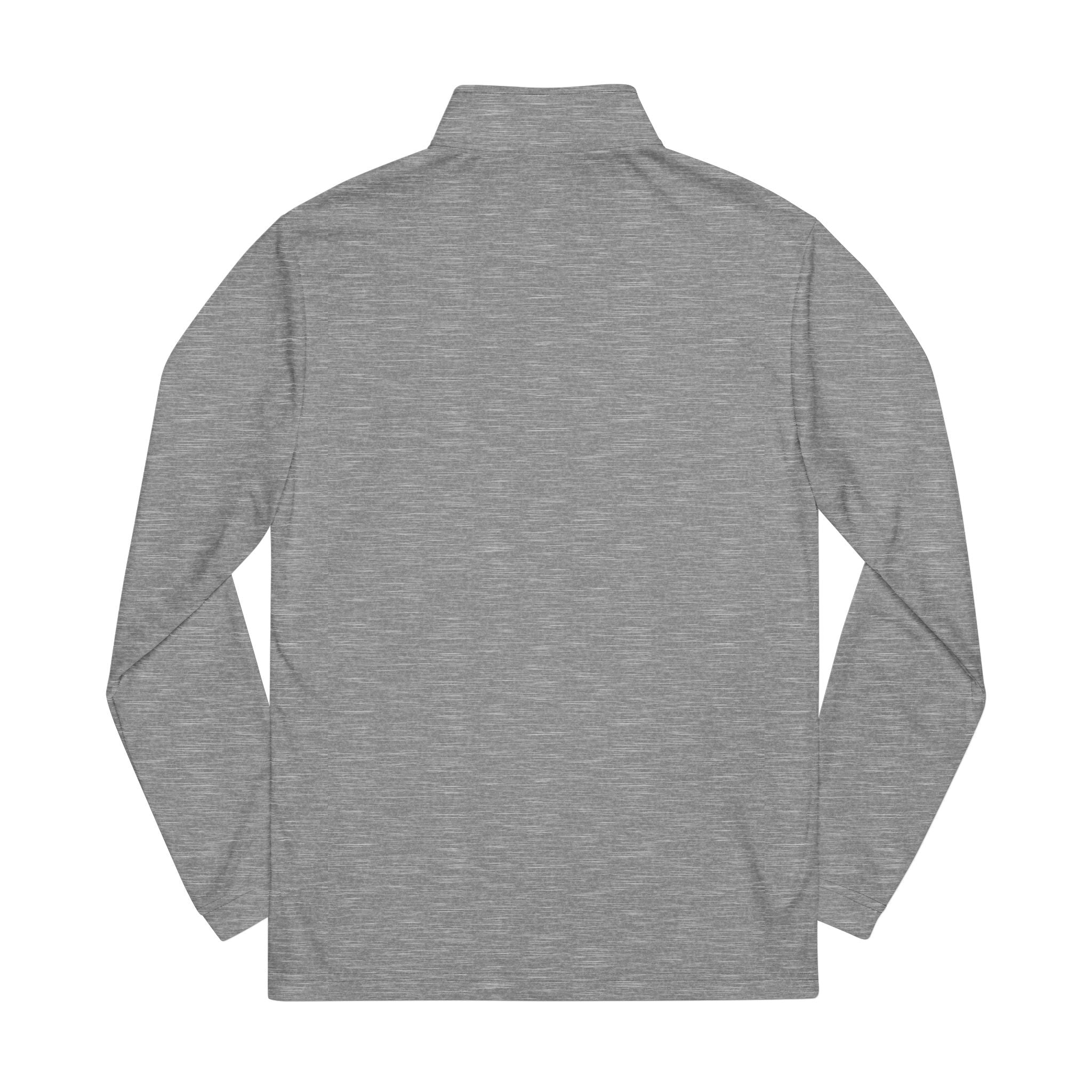 Embroidered adidas Quarter-Zip Pullover — White Performance Jacket with Crest
