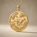 Attacking Cheetah Necklace Pendant  Fierce 3D Gold Animal Jewelry, Predator Wild Cat Inspired Desig