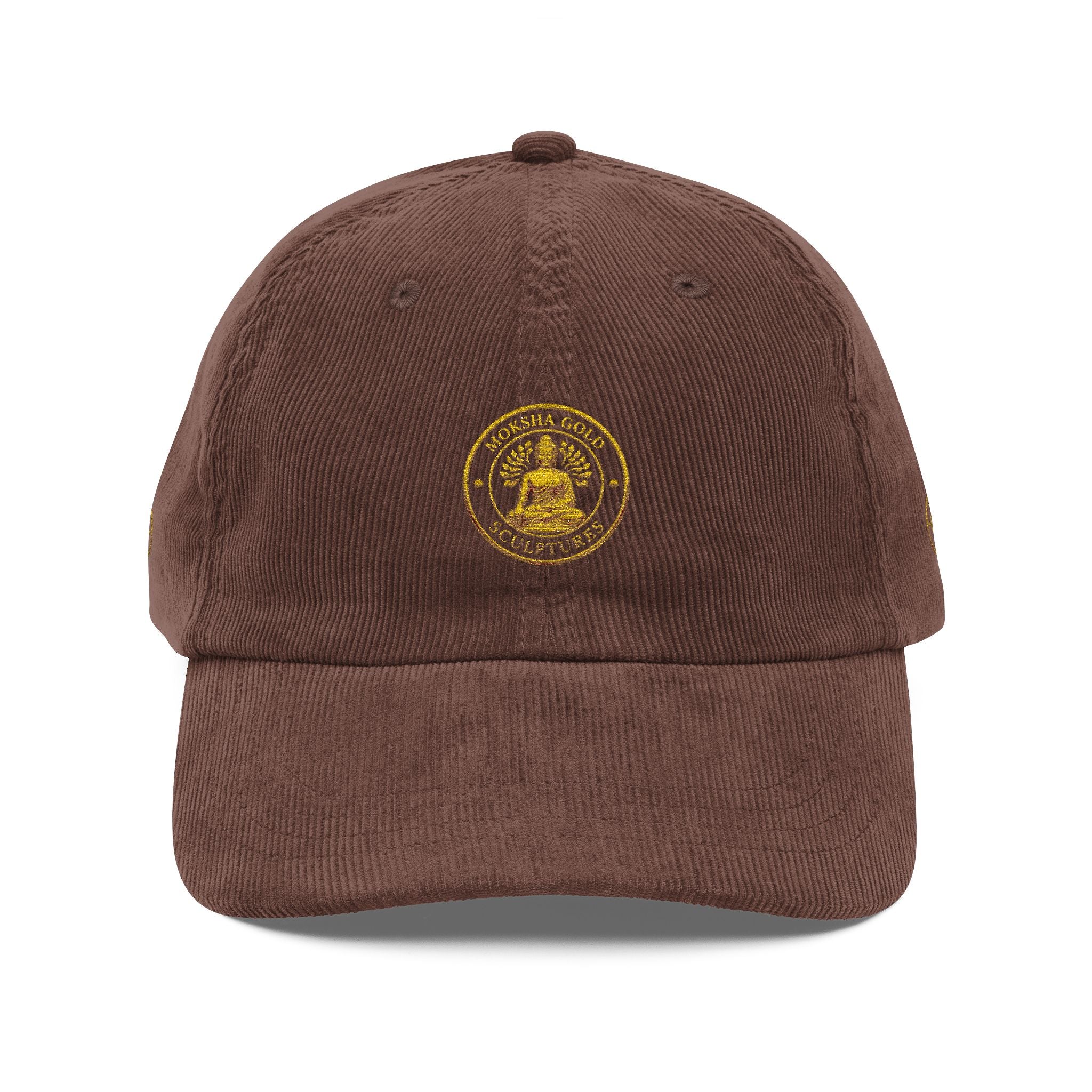 Corduroy Baseball Cap — Vintage Embroidered Seal Logo