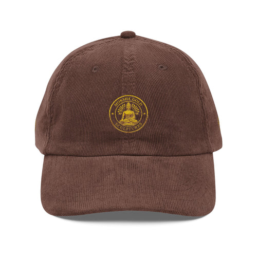 Corduroy Baseball Cap — Vintage Embroidered Seal Logo