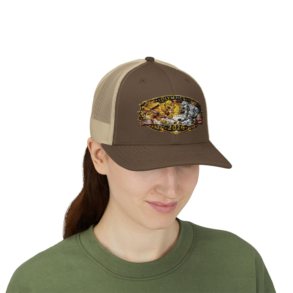 2026 Gold Rush Bear Patch Snapback Trucker Hat