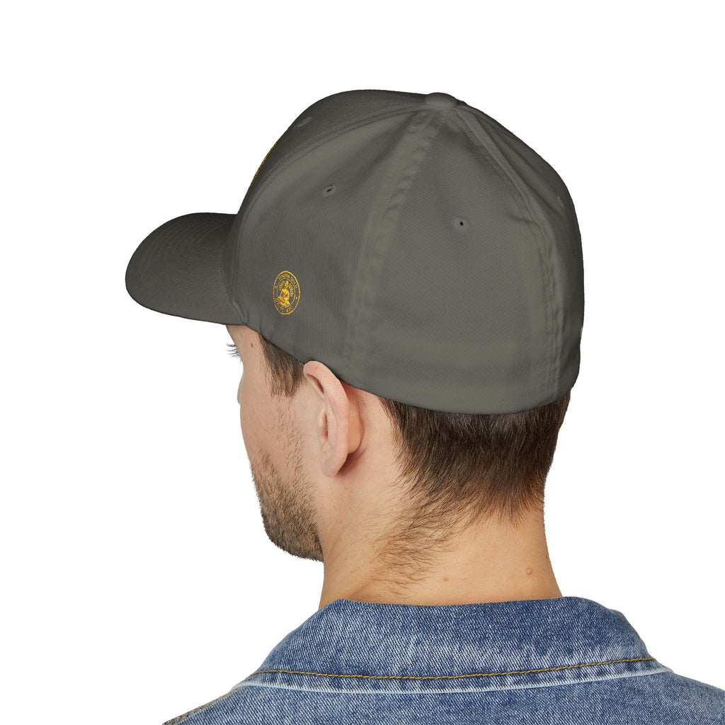 Embroidered Gold Buddha Seal Cap
