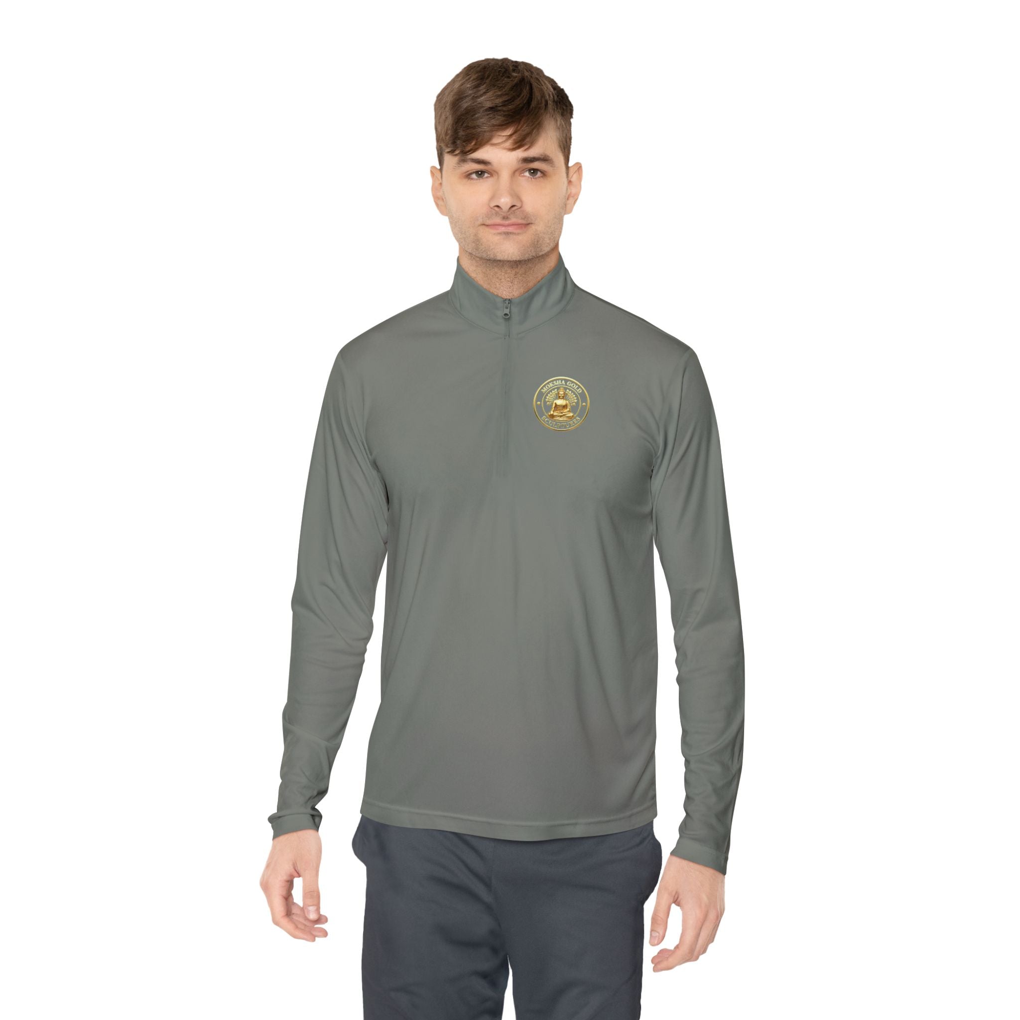 Quarter-Zip Pullover - Gold Coin Smile Logo