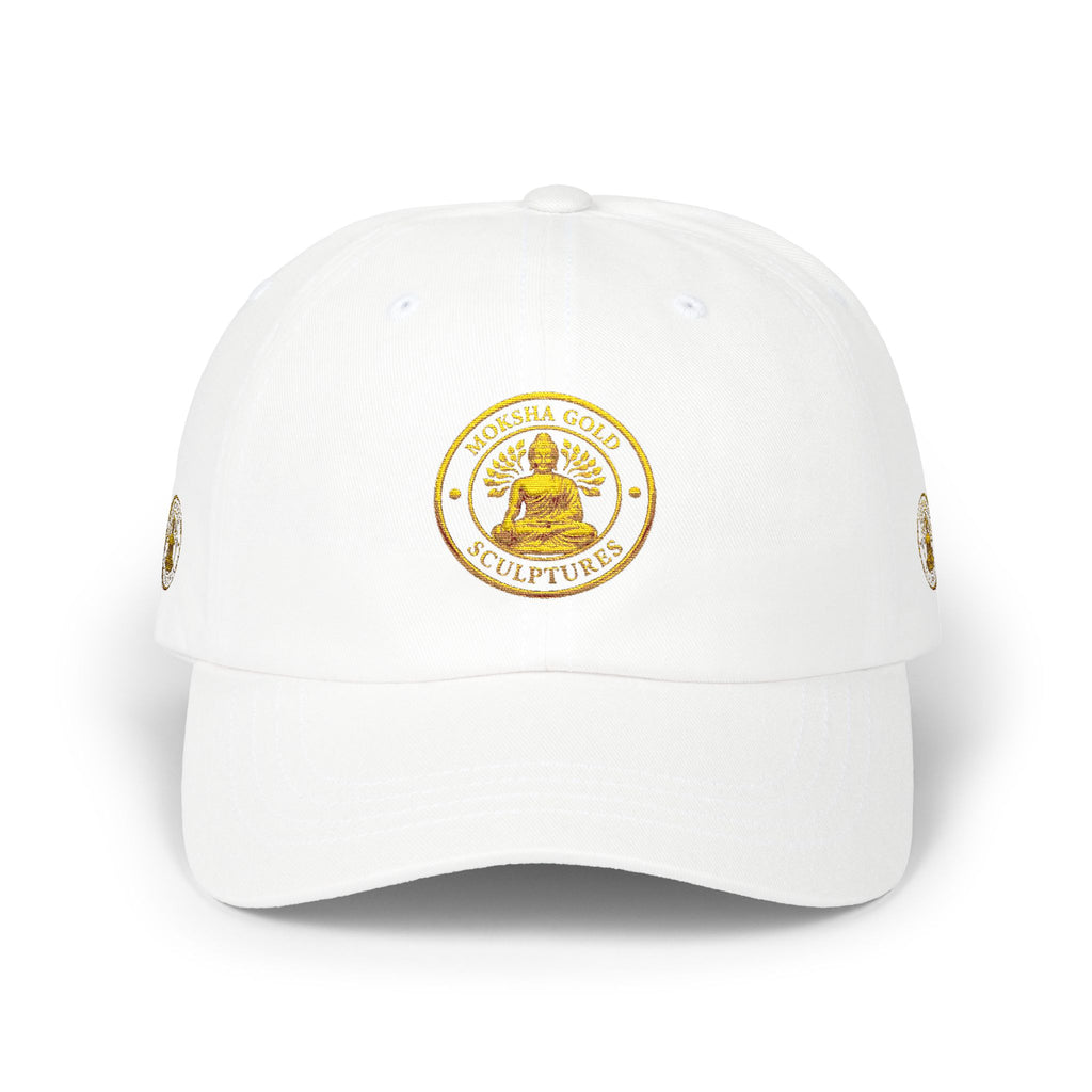 Dad Cap — Gold Buddha Emblem Embroidered Hat