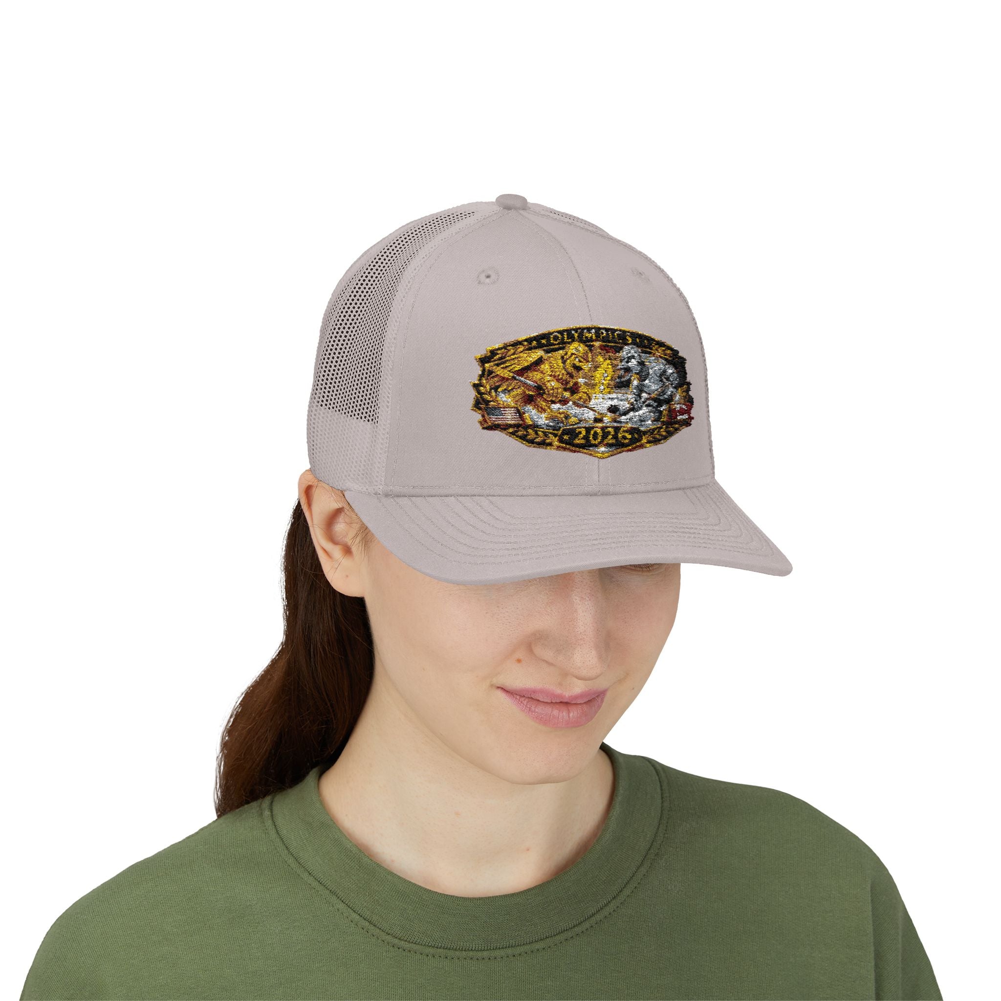 2026 Gold Rush Bear Patch Snapback Trucker Hat