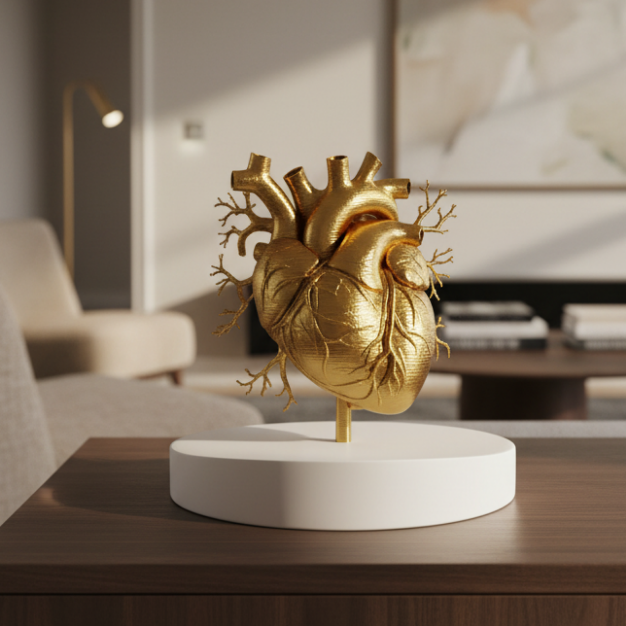 Anatomical Heart Model 250mm, Realistic Human Heart Sculpture, 3D Printed PLA, Medical Model, Anatomy Decor, Educational Gift