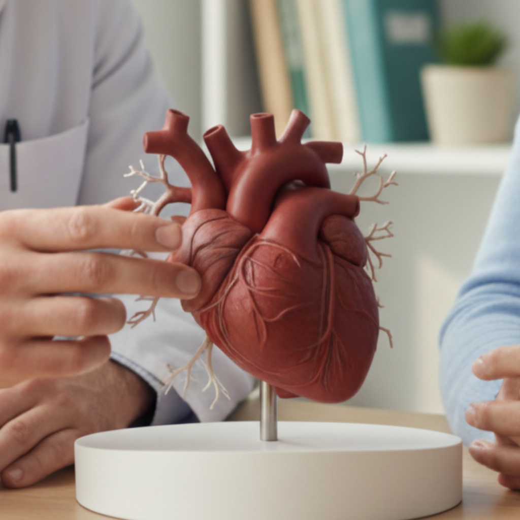 Anatomical Heart Model 250mm, Realistic Human Heart Sculpture, 3D Printed PLA, Medical Model, Anatomy Decor, Educational Gift