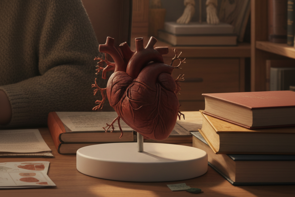 Anatomical Heart Model 250mm, Realistic Human Heart Sculpture, 3D Printed PLA, Medical Model, Anatomy Decor, Educational Gift