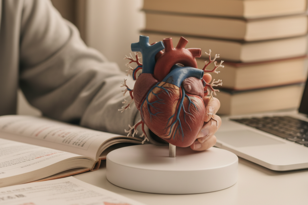 Anatomical Heart Model 250mm, Realistic Human Heart Sculpture, 3D Printed PLA, Medical Model, Anatomy Decor, Educational Gift