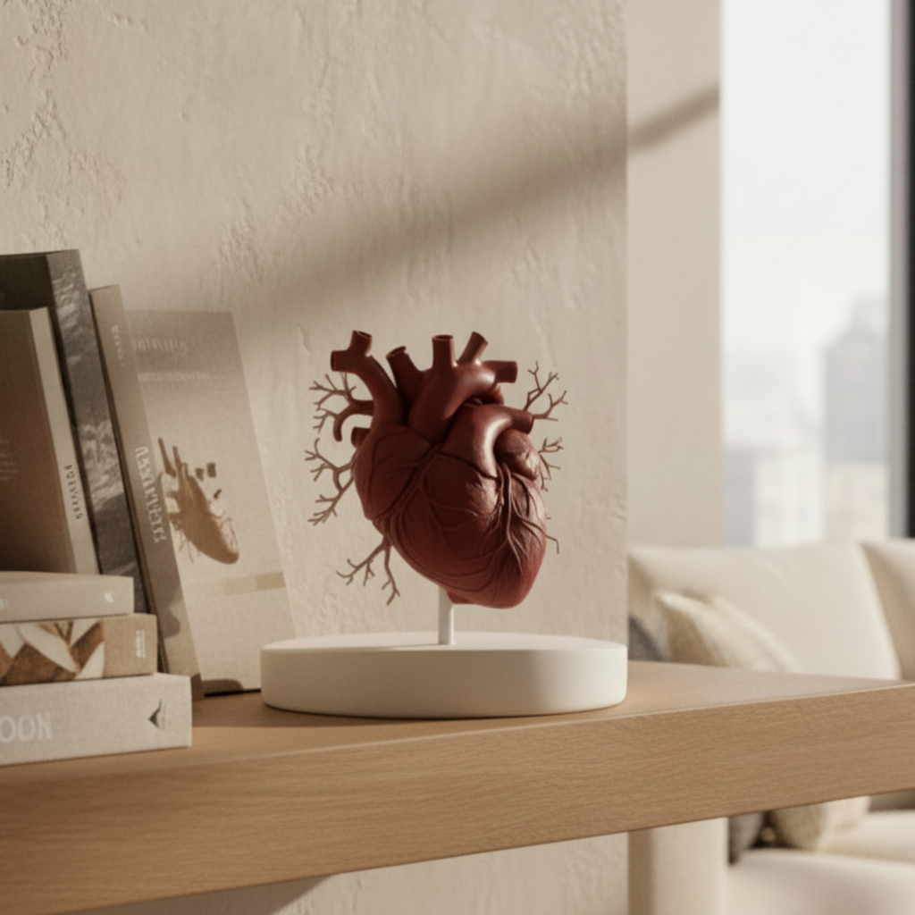 Anatomical Heart Model 250mm, Realistic Human Heart Sculpture, 3D Printed PLA, Medical Model, Anatomy Decor, Educational Gift
