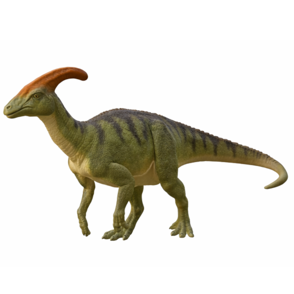 Parasaurolophus 3D Printed Model – Dinosaur Sculpture | PLA & Smooth Nylon | Various Colors | Detailed Prehistoric Collectible