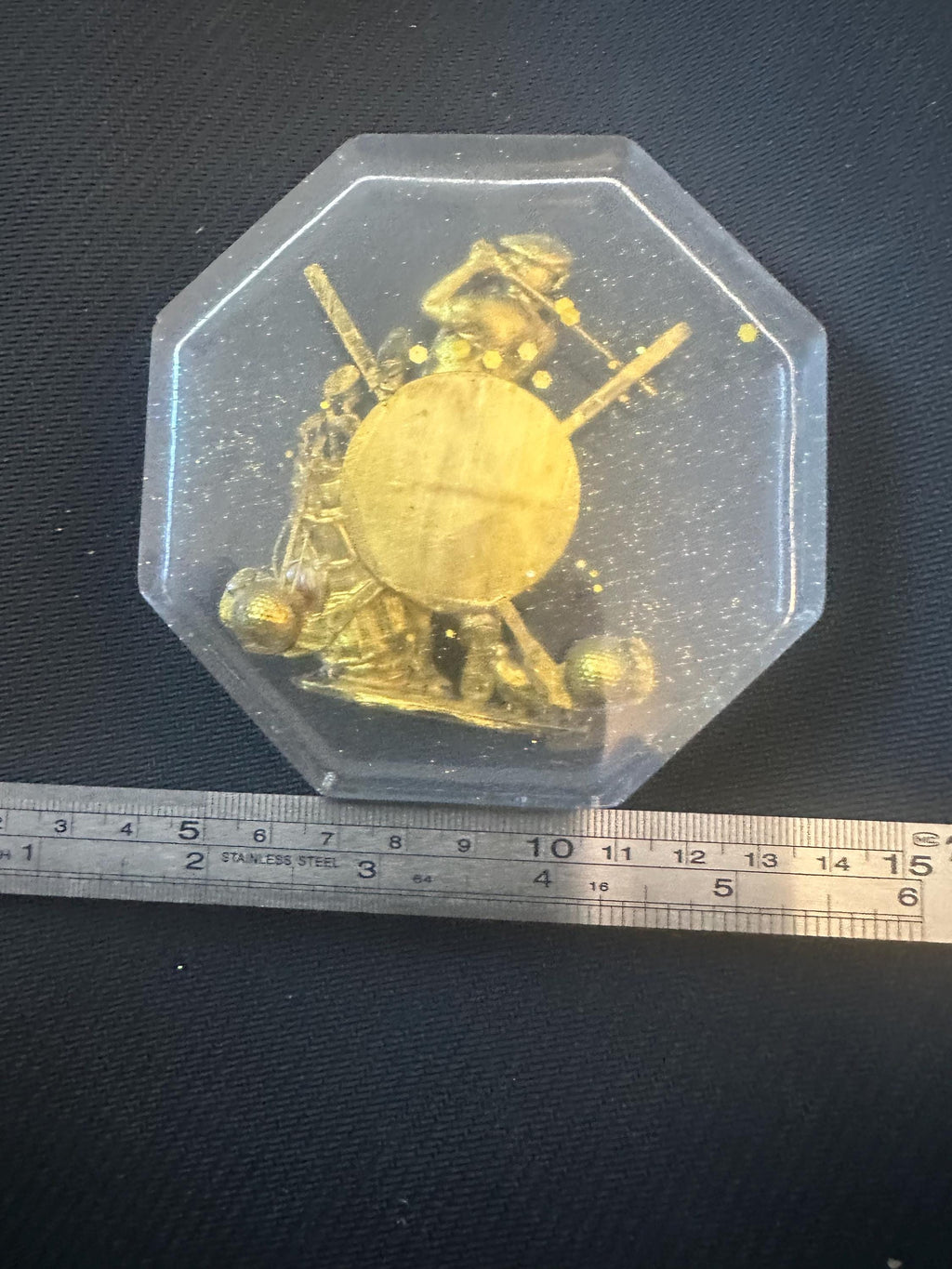 Golf trophy with golfer