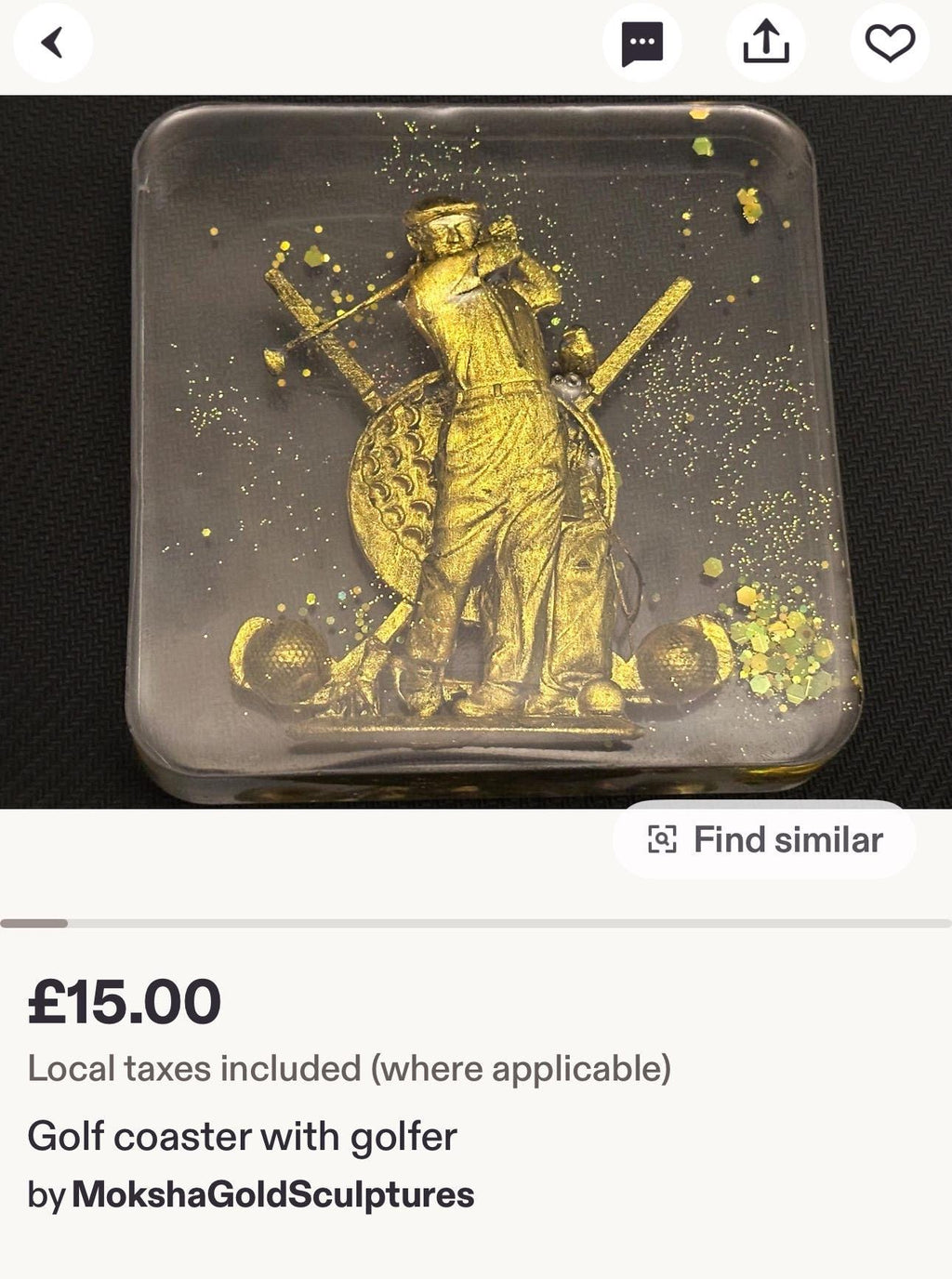 Glow in the Dark Sphinx Resin Coasters - Hand-Painted Set of 3