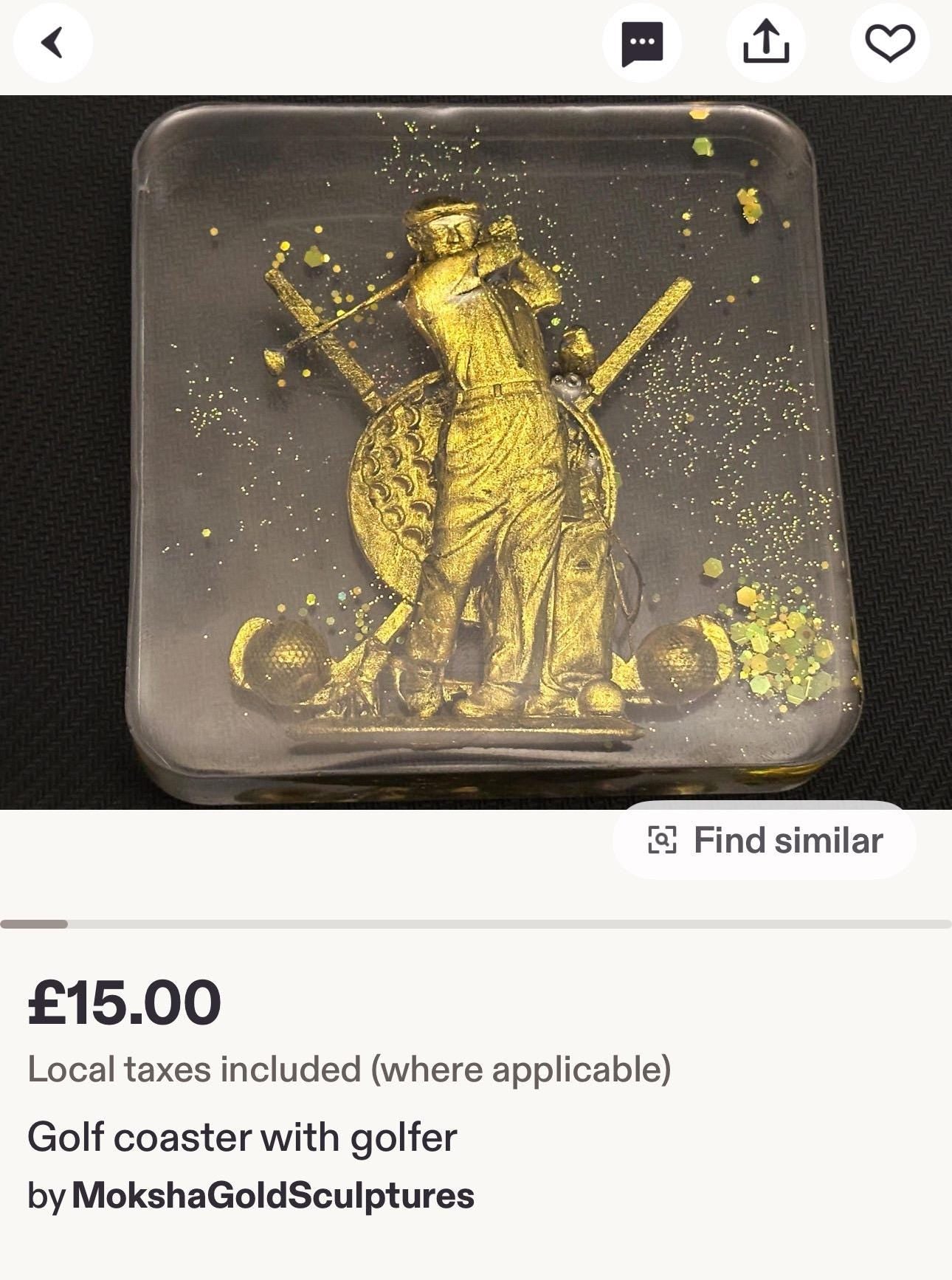 Glow in the Dark Sphinx Resin Coasters - Hand-Painted Set of 3