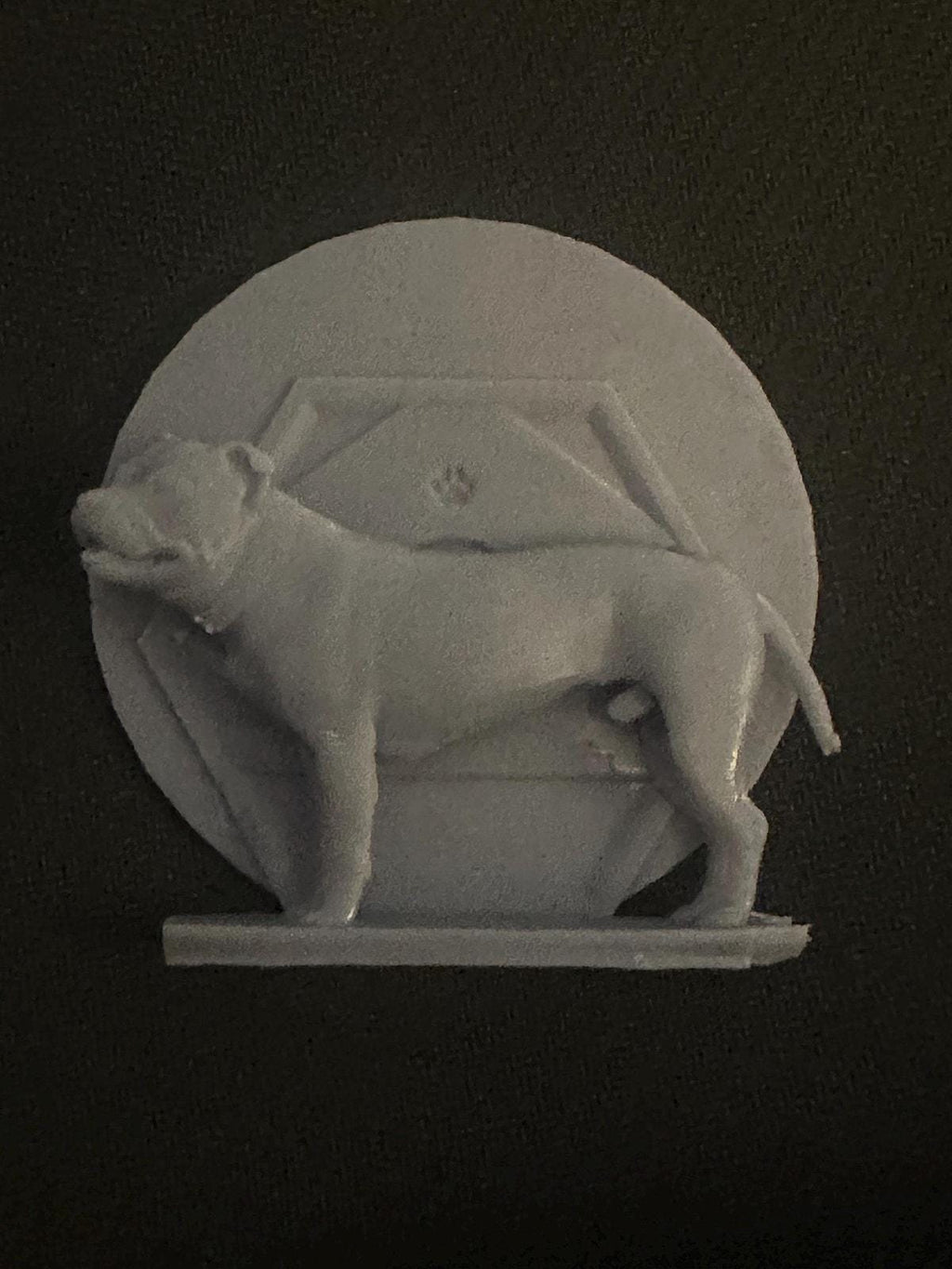 Staffordshire Bull Terrier Resin Model – Handcrafted Dog Sculpture