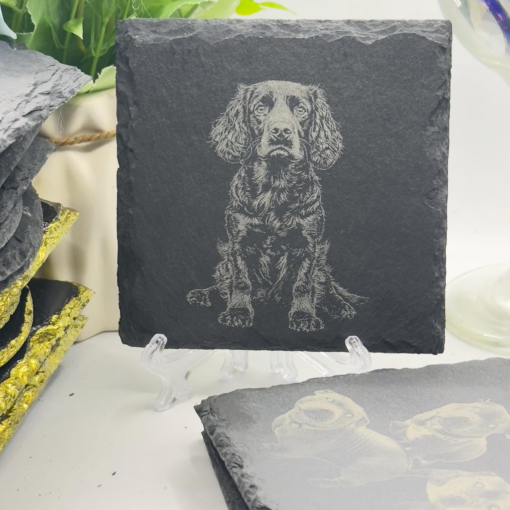 Rhodesian Ridgeback Slate Coaster | Ridgeback Dog Gift | Engraved Dog Coaster | Pet Lover Gift | Natural Stone