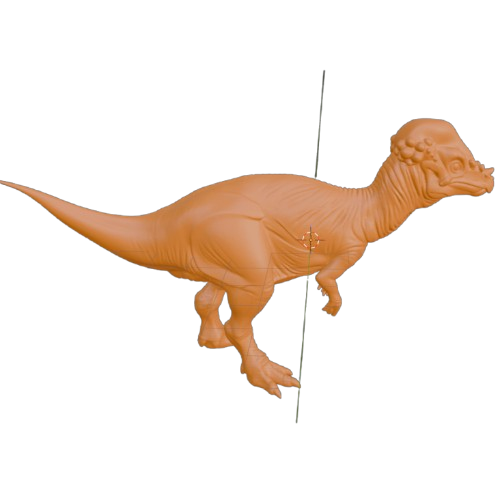 Pachycephalosaurus Dinosaur 3D Print (130mm) – Dome Head Dino Model – PLA, Nylon, Resin, TPU – Desk Decor Gift