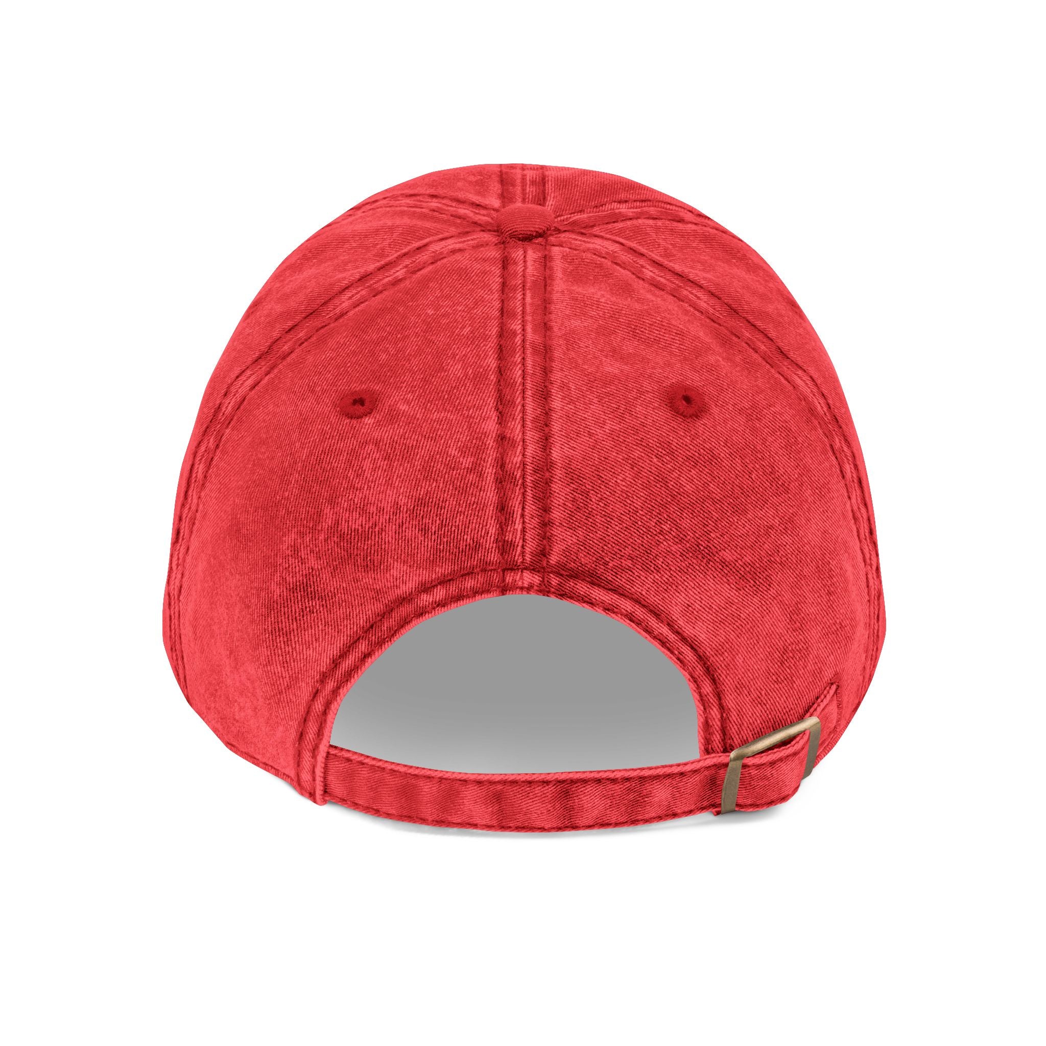 Vintage Embroidered Cap – Gold Seal Logo Hat