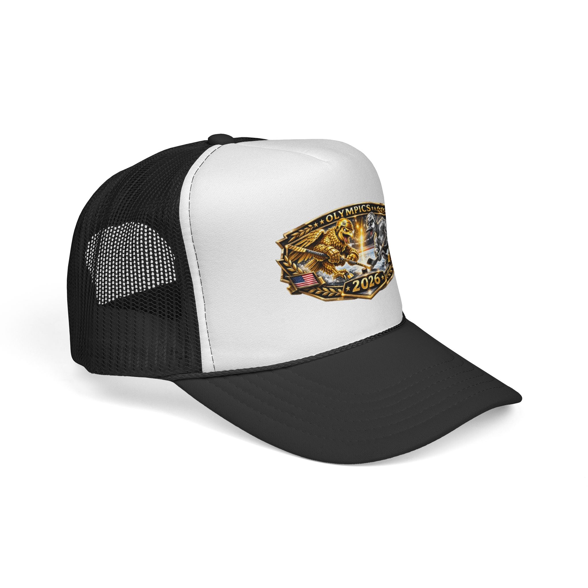 Trucker Cap — 2026 Olympics Vintage Crest Design