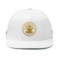 Embroidered Golden Buddha Flat Bill Cap