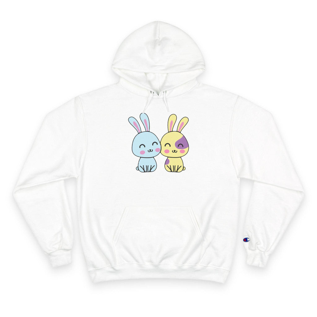 Kawaii Bunnies Hoodie, Matching Pastel Graphic Sweatshirt