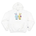 Kawaii Bunnies Hoodie, Matching Pastel Graphic Sweatshirt