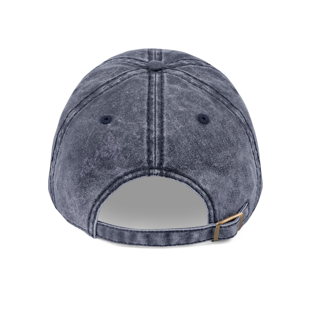 Vintage Embroidered Cap – Gold Seal Logo Hat