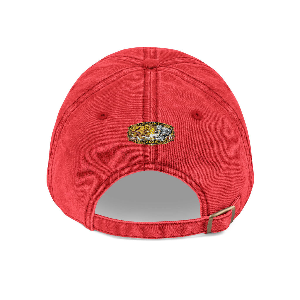 Vintage Embroidered Baseball Cap — Gold Nugget Patch