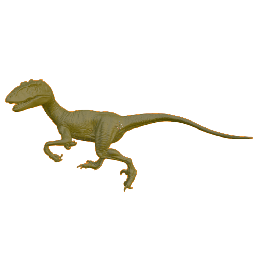 Velociraptor 3D Model – Dinosaur Sculpture | PLA / Smooth Nylon | Detailed Prehistoric Display Model | 130mm Collectible