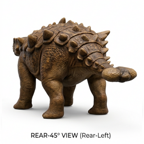 Ankylosaurus 3D Printed Model – Armored Dinosaur Sculpture | PLA & Smooth Nylon | Various Colors | Detailed Prehistoric Collectible