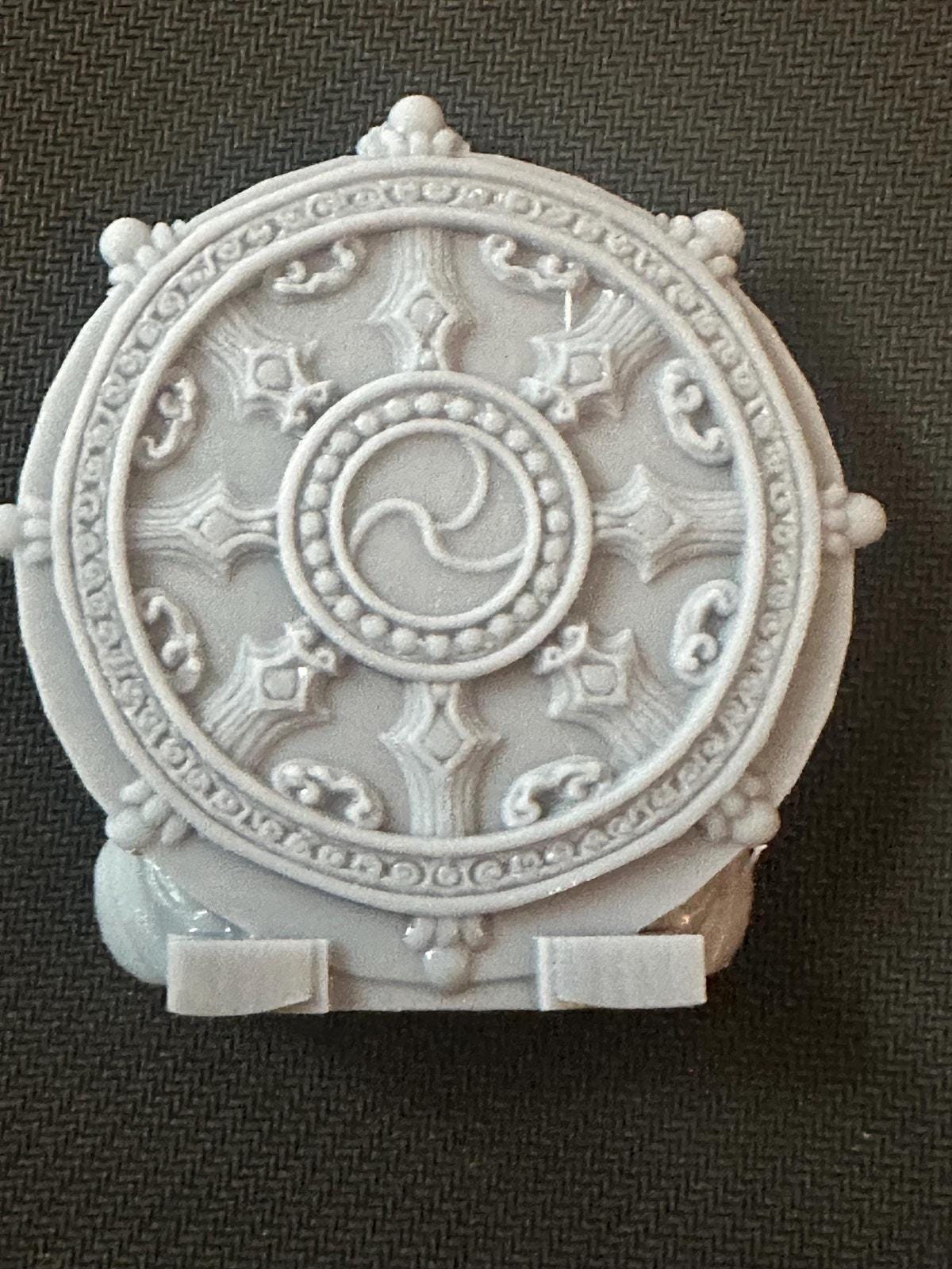 Handmade Buddha with Dharmachakra 3D Resin Sculpture – Symbol of Enlightenment, Peace & Wisdom