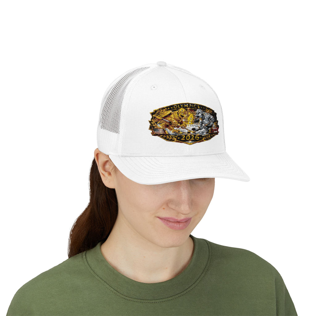 2026 Gold Rush Bear Patch Snapback Trucker Hat