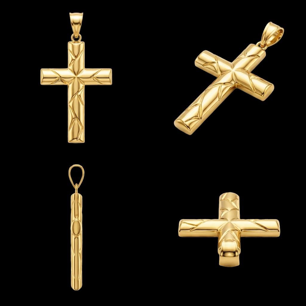 Holy Cross Pendant – Symbol of Faith, Sacrifice, and Redemption | Christian Jewelry in Gold & Silver