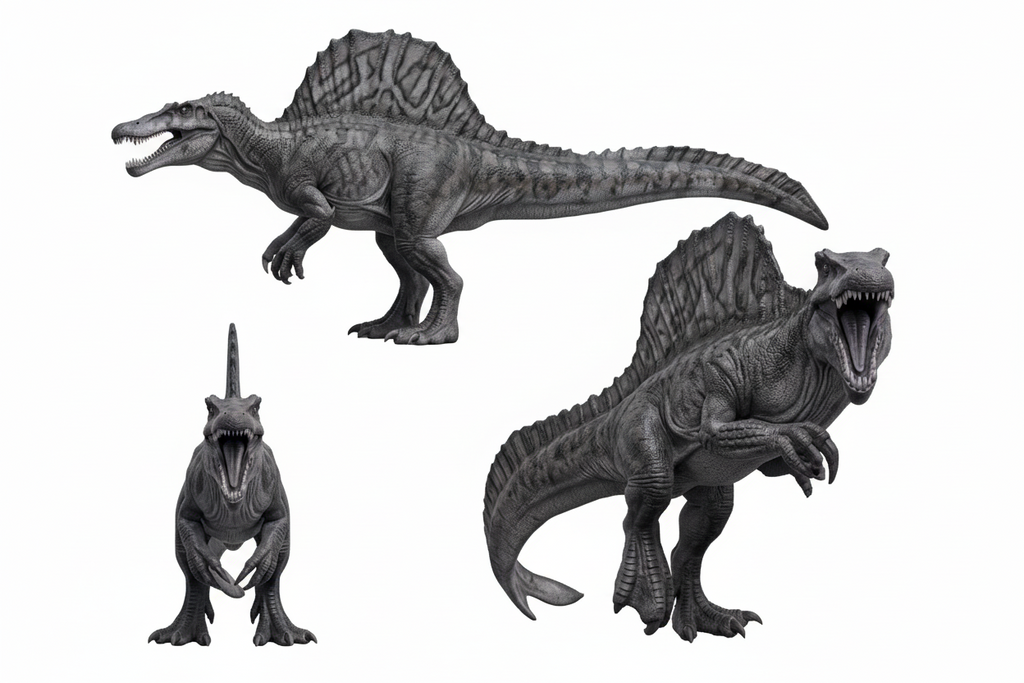 Spinosaurus Dinosaur Model | 3D Printed Miniature | Realistic Dino Figure | Desk Display Collectible | Gift for Dinosaur Lovers