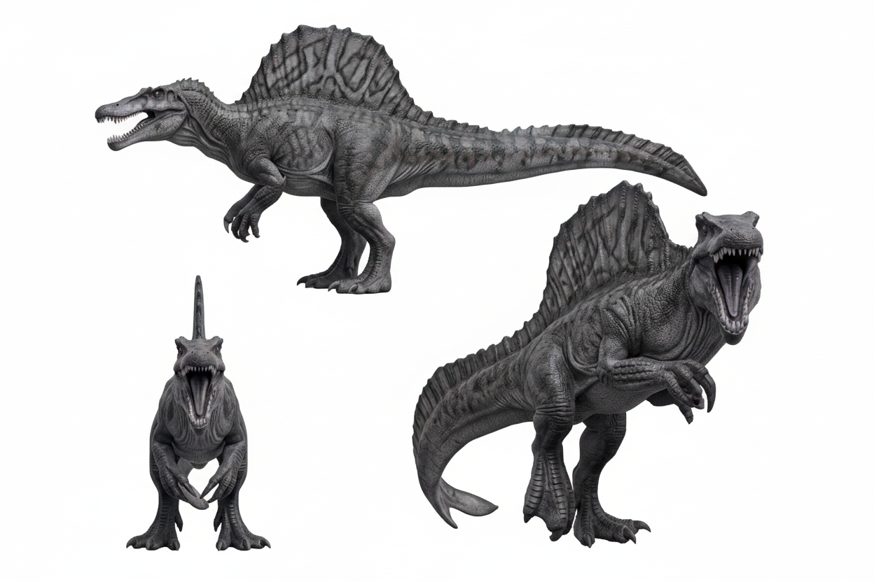 Spinosaurus Dinosaur Model | 3D Printed Miniature | Realistic Dino Figure | Desk Display Collectible | Gift for Dinosaur Lovers