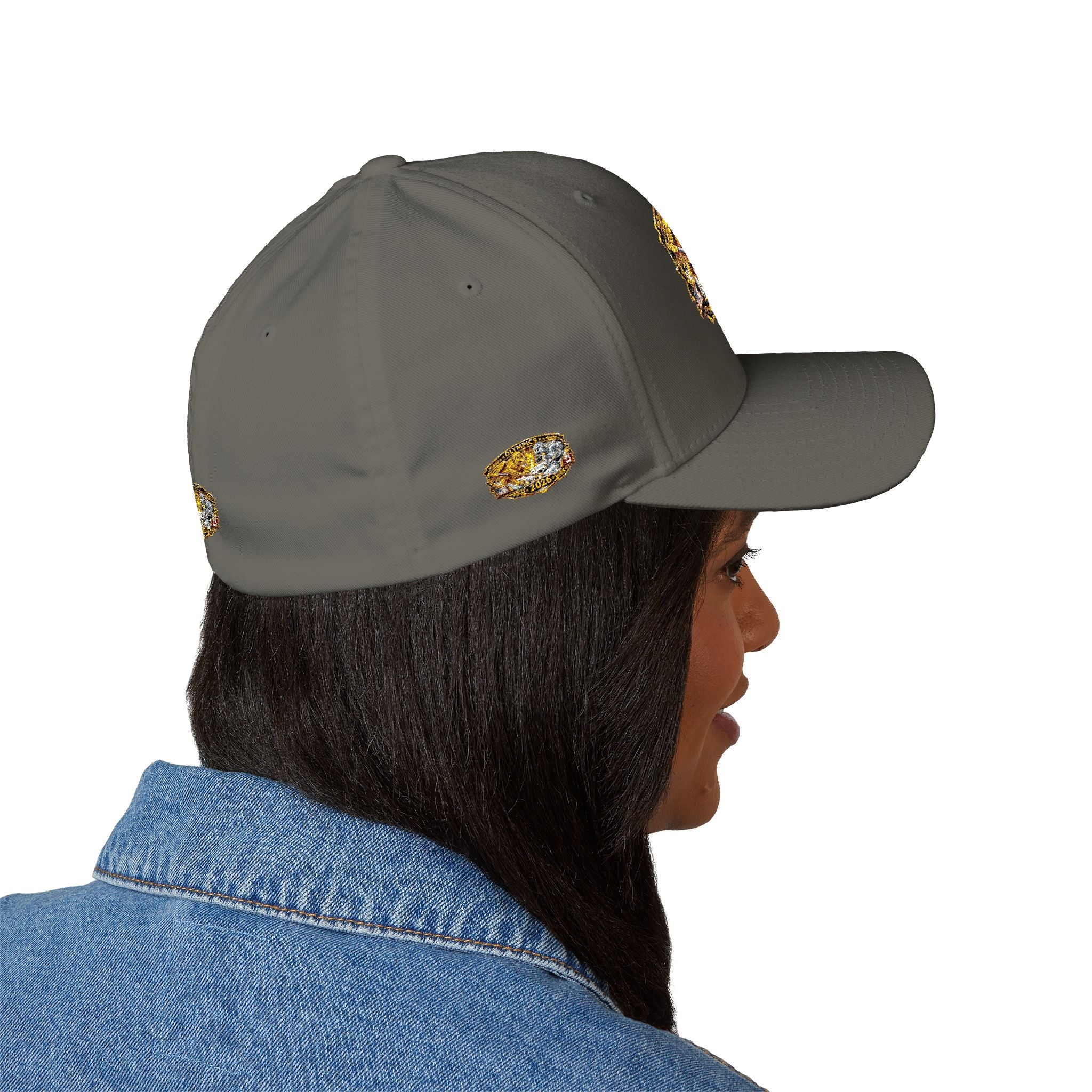 Embroidered Gold & Silver Belt-Style Patch Cap — 2023 Championship Design
