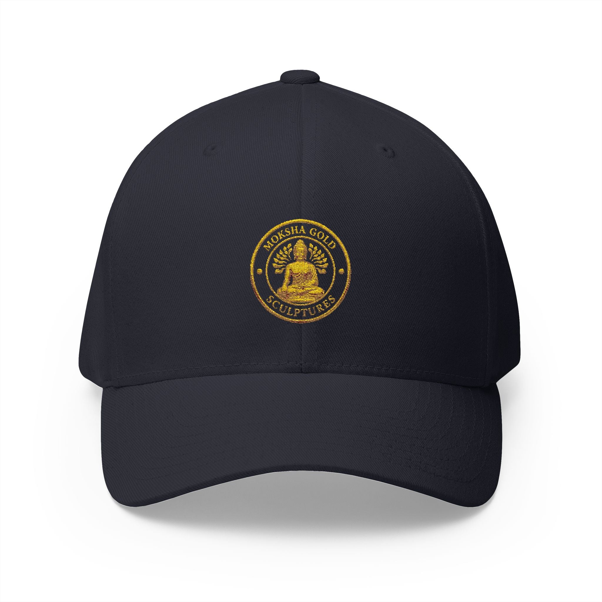 Embroidered Gold Buddha Seal Cap